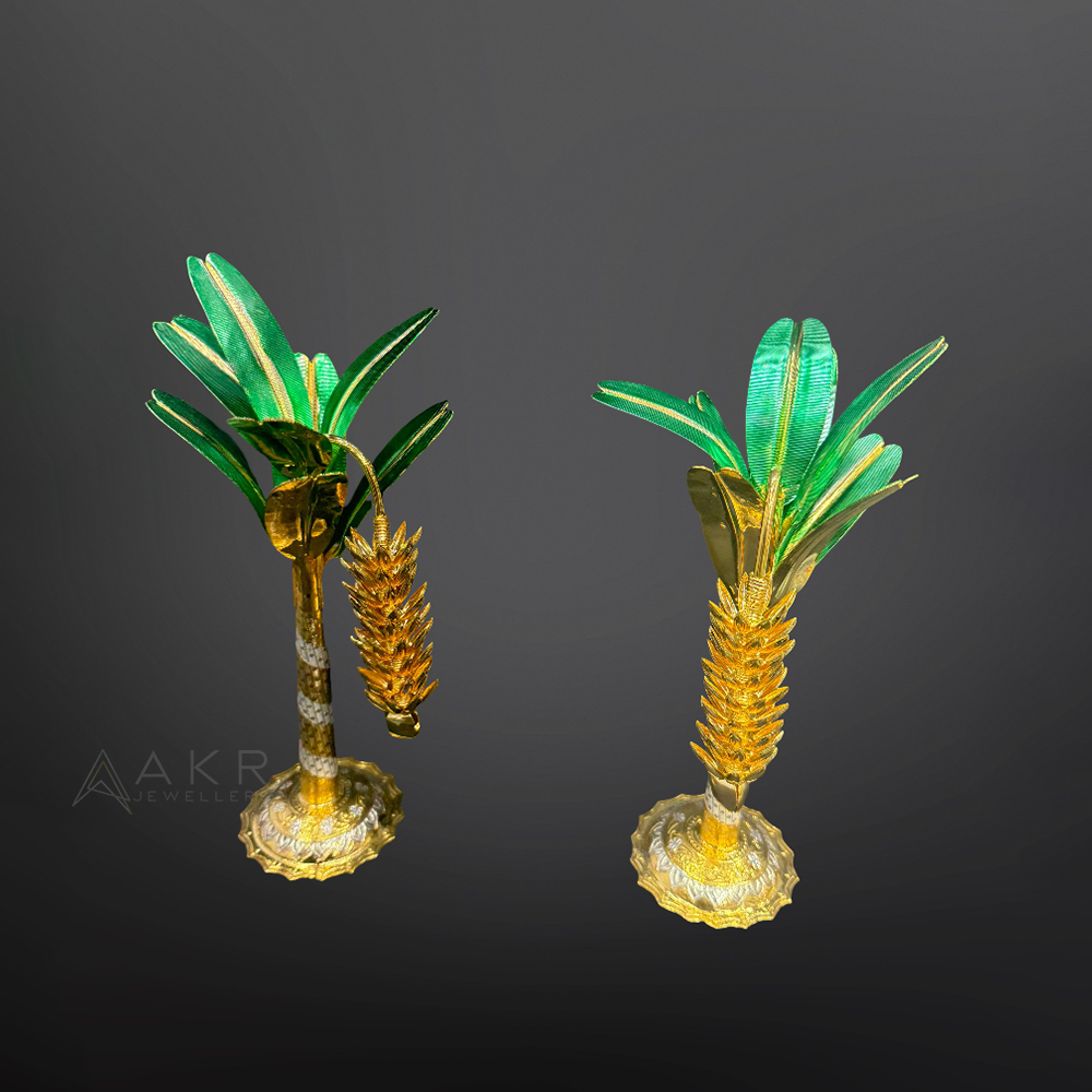 Gold Coating Silver Banana Trees