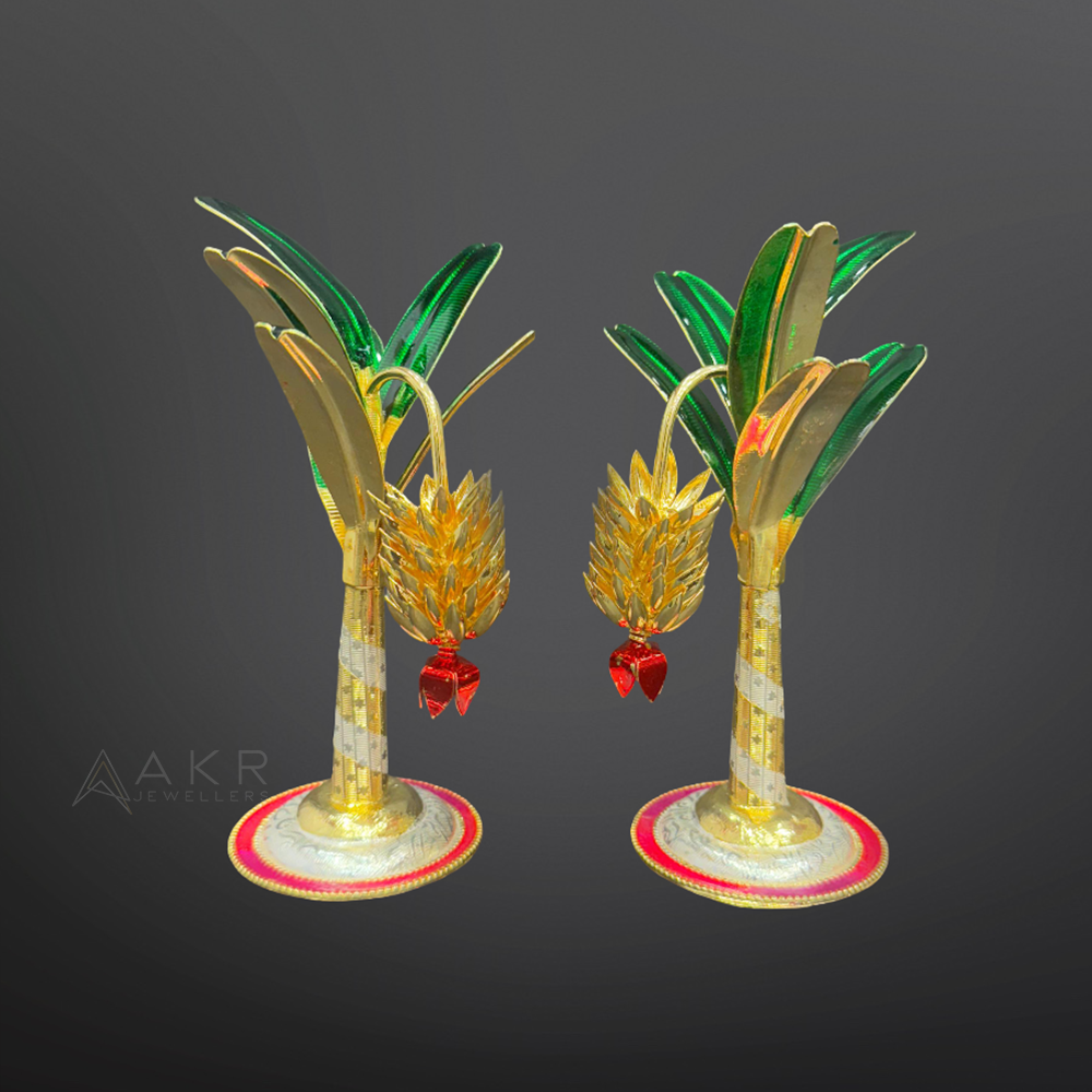 Gold Coating Silver Banana Trees