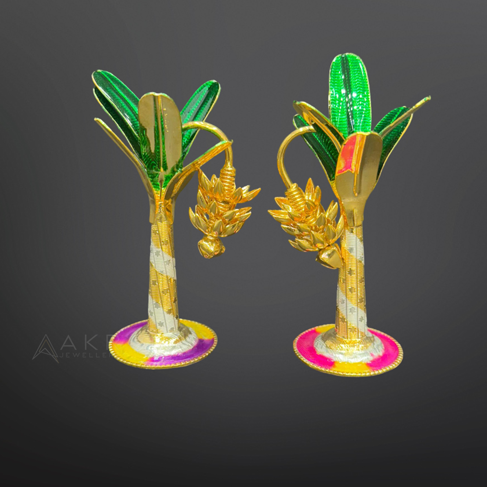 Gold Coated Silver Banana Trees