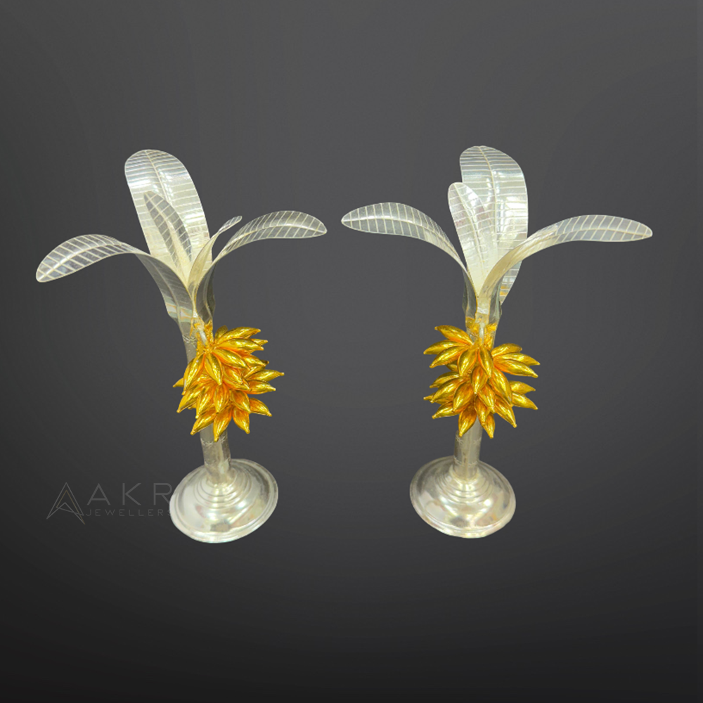 Gold-Coated Silver Banana Trees