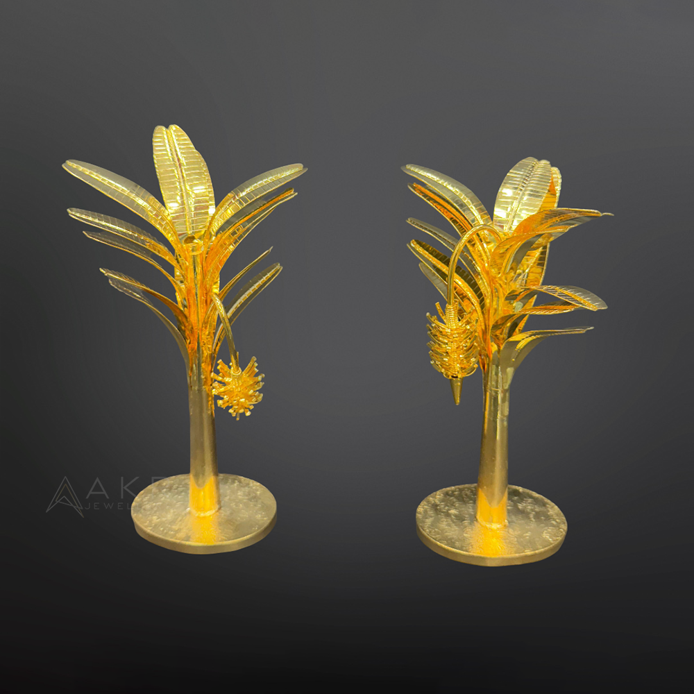 Gold-Coated Silver Banana Trees