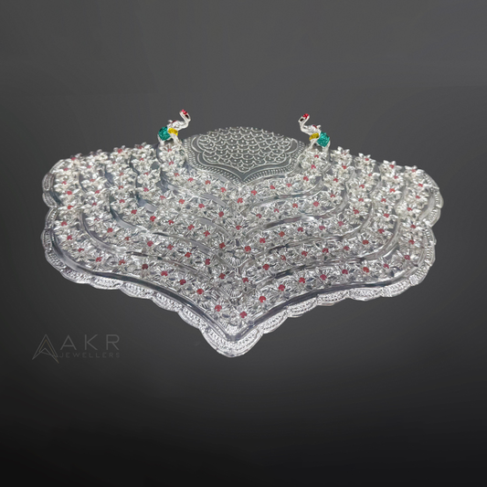 Silver Flowers Stand