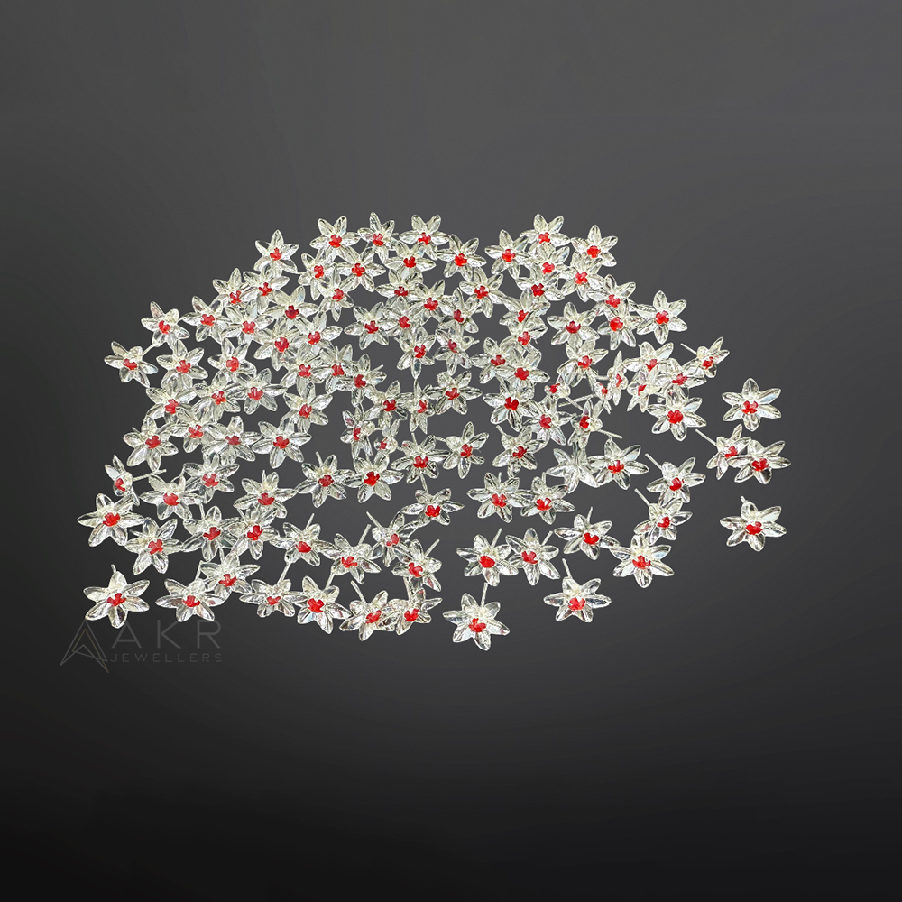 Silver Flowers Stand