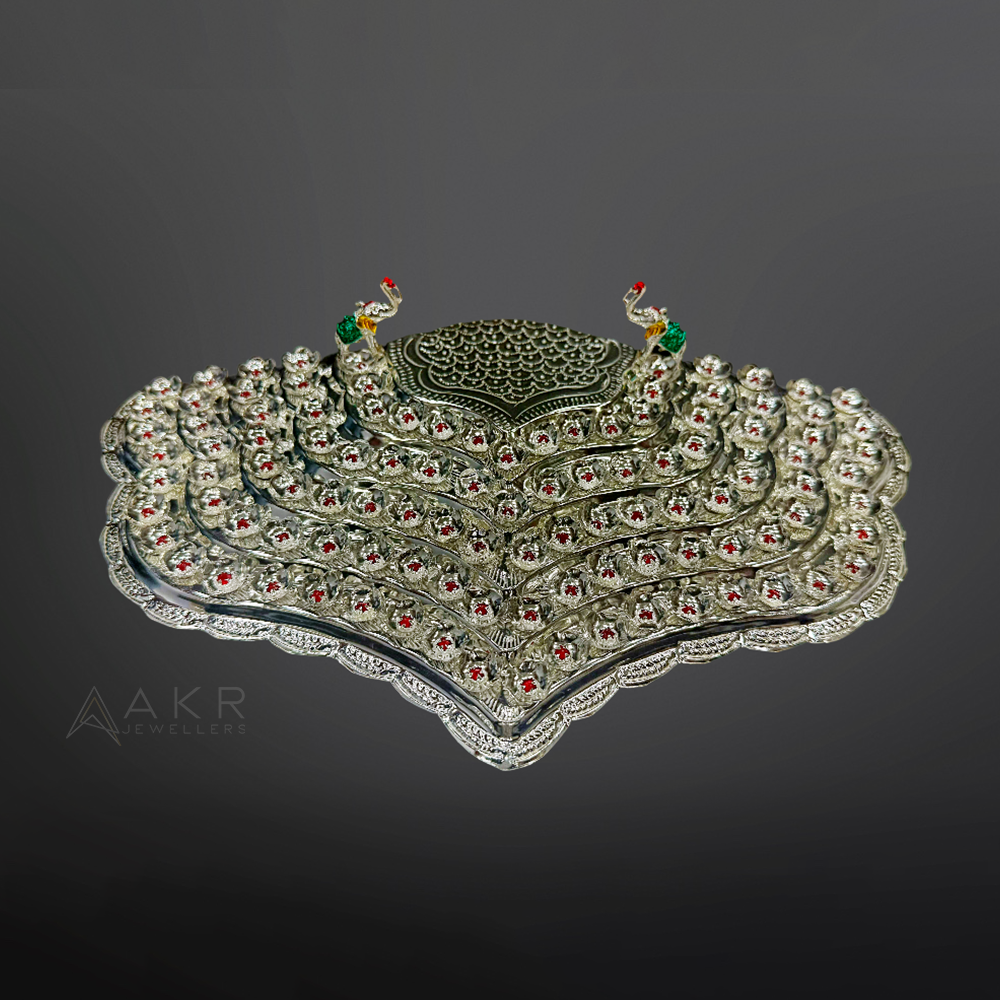 Silver Flowers Stand