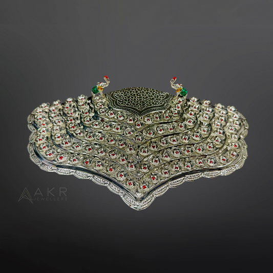 Silver Flowers Stand