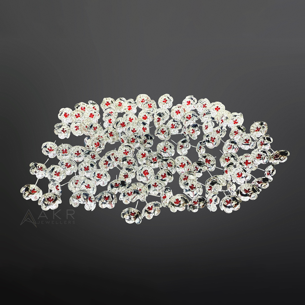 Silver Flowers Stand