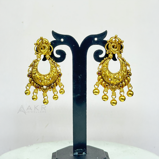 Antique Peacock Chandbali