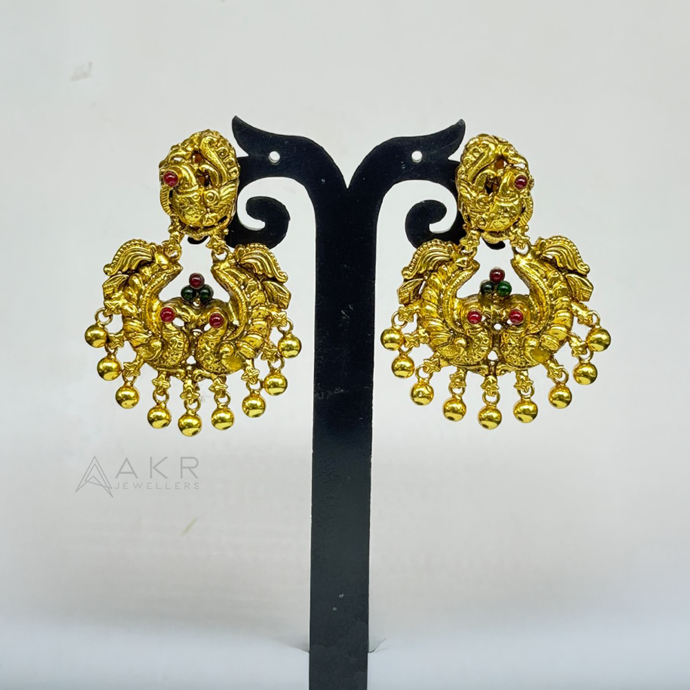 Antique Peacock Chandbali