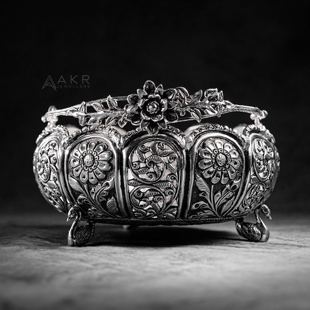 Antique flower basket