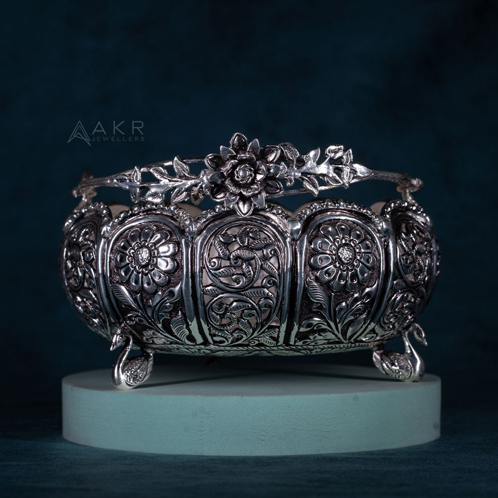 Antique flower basket