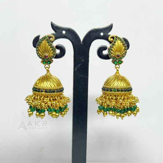 Antique Emerald Beads Buttalu
