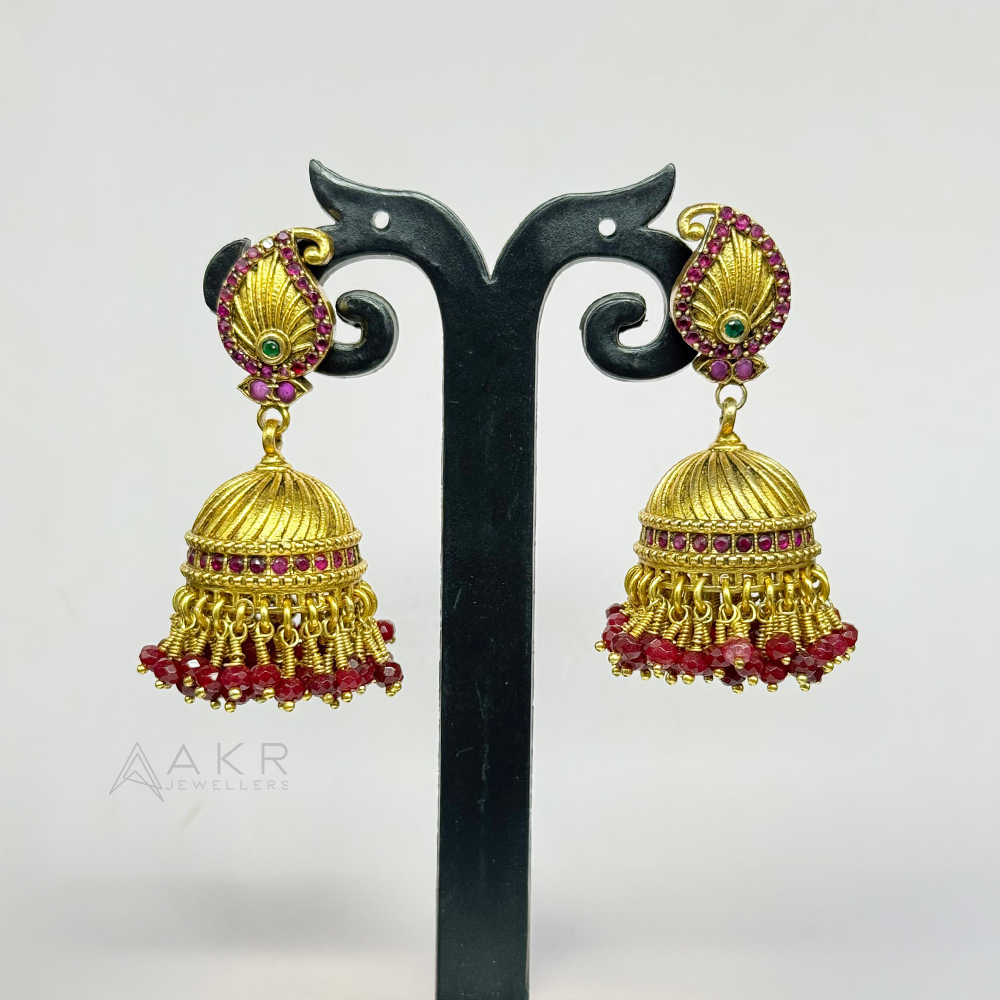 Antique Ruby-beads Buttalu